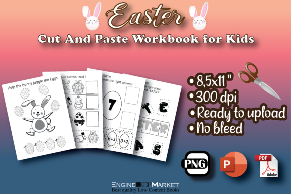 Easter Cut and Paste Workbook Scissors