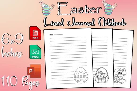 Easter Lined Journal - Ready to Upload