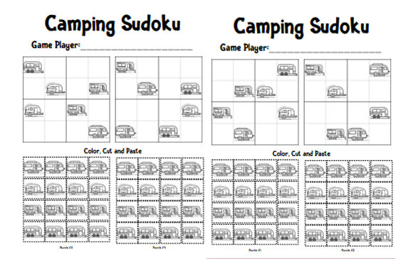 Engaging Camping Sudoku for Young Learners