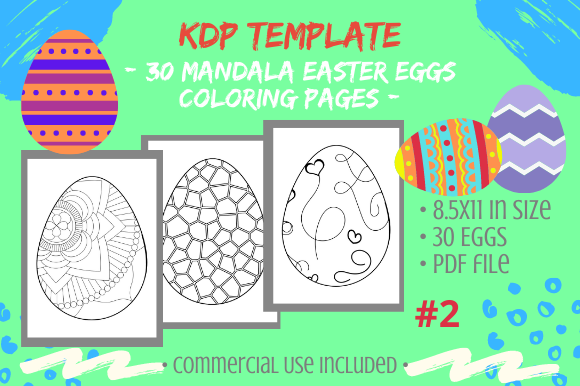 Explore Creative Possibilities with 30 Easter Egg Mandalas Coloring Pages 2