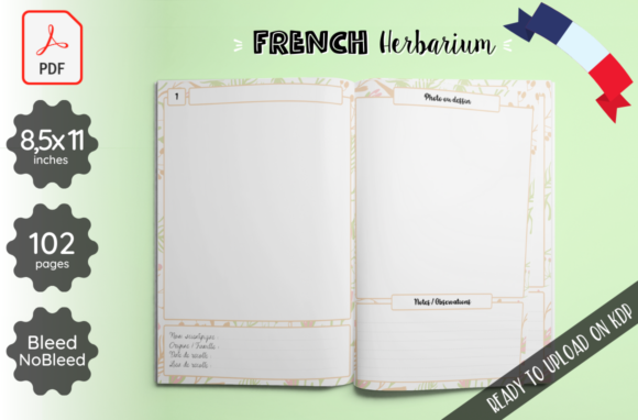 French Herbarium KDP Interior: A Creative Resource