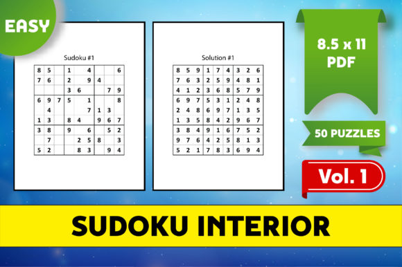 Mastering Sudoku Puzzles 50 Easy for KDP - Vol. 1: A Perfect Blend of Fun and Brain Training