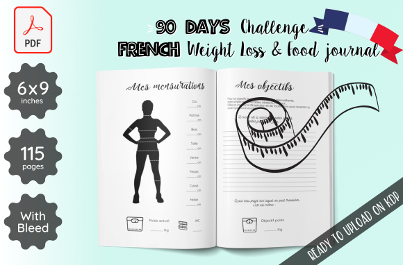 Transform Your Lifestyle with the 90 Days Challenge French KDP Interior